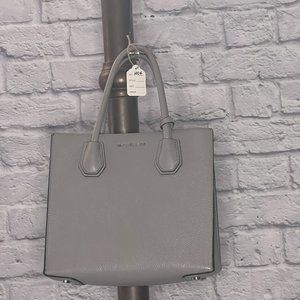 Michael Kors Grey Leather Handbag